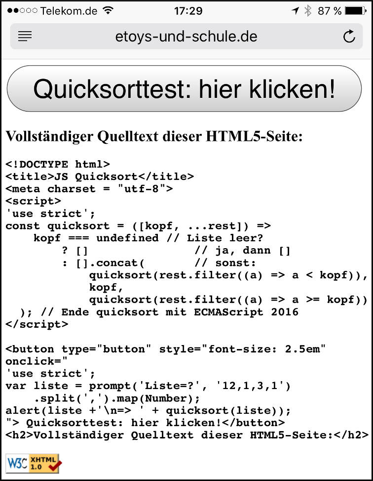 Quicksort funktional